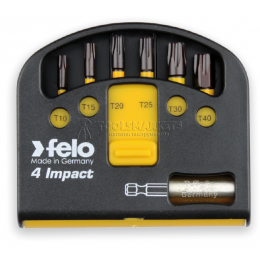 Заказать Набор ударных бит 6 предметов серия Impact с держателем бит FELO 020 601 46 отпроизводителя FELO