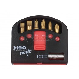 Заказать Набор бит Tx TiN с держателем бит в кейсе Swift, 7 предметов FELO 020 604 76 отпроизводителя FELO