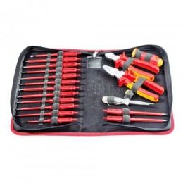 Набор инструментов для электрика " E-SMART Zip-Bag" 19 предметов серия 063 FELO 063 919 04