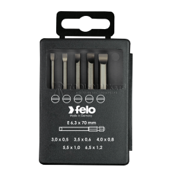 Набор бит Е6,3х70, 5 предметов, серия 030, FELO 030 917 16