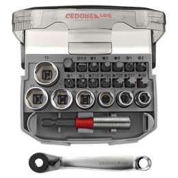 Заказать Набор торцевых головок 1/4" с битами и Fix-адаптер compact 23 предмета R49005023 GEDORE RED 3300026 отпроизводителя GEDORE RED