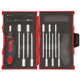 Заказать Набор инструментов T-ручка с трещеткой 1/4", 37 предметов R49005037 GEDORE RED 3300025 отпроизводителя GEDORE RED