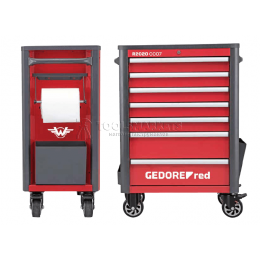 Рабочая тележка WINGMAN с 7 выдвижными ящиками, красная R20200007 GEDORE RED 3301690
