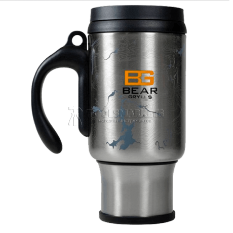 Кружка с системой френч-пресс BG The Ultimate Coffee Mug, стальная BG GERBER B1402 SL
