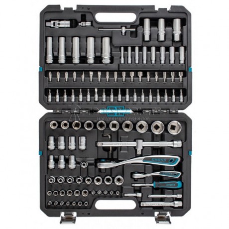 Набор инструментов, 1/4", 1/2", CrV, 120 зубьев, 109 предметов GROSS GS-14155