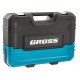 Набор инструментов, 1/4", 1/2", CrV, 120 зубьев, 76 предметов GROSS GS-14156