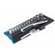 Набор торцевых головок, трещотка 120 зубьев, 1/4", CrV, 36 предметов GROSS GS-14142