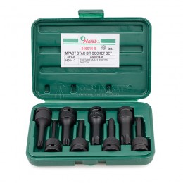 Комплект ударных бит Torx 1/2" T30-T70 8 предметов HANS 846014-8