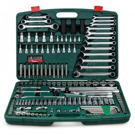 Набор инструментов универсальный 1/4" и 3/8" и 1/2" 163 предметов HANS TK-163
