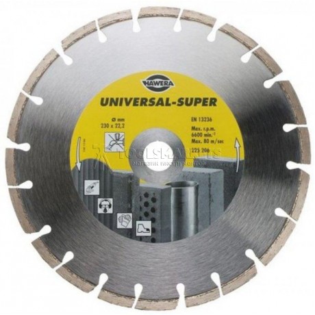 Алмазный диск 115 мм Super HAWERA F00Y145000