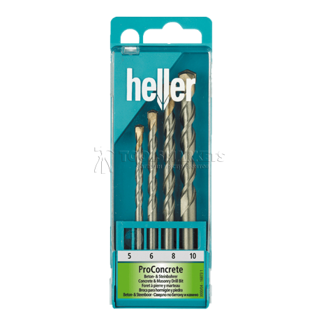 Набор свёрл по бетону Heller ProConcrete (5,6,8,10 мм) 4 предмета Heller TD16873