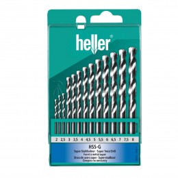 Заказать Набор сверл по металлу Heller НSS-G Super DIN 338 RN 2/2.5/3/3.5…7/7.5/8, 13 предметов TD17733 отпроизводителя Heller