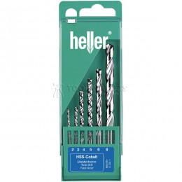 Заказать Набор свёрл по металлу HSS-Co DIN 338 RN Ø 2/3…7/8 мм, 6 предметов Heller TD17735 отпроизводителя Heller