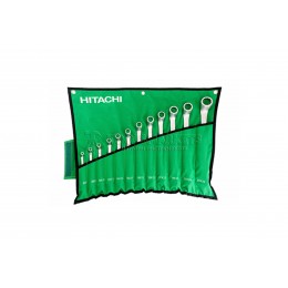 Заказать Набор раздвоенных кольцевых гаечных ключей 12 предметов HITACHI HTC-774019 отпроизводителя HITACHI