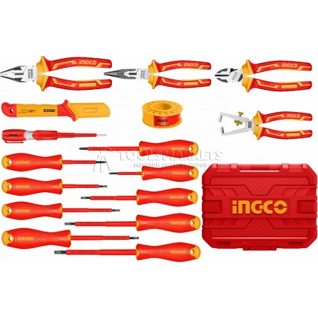 Набор изолированных инструментов 16 предметов 1000В INGCO HKITH1601
