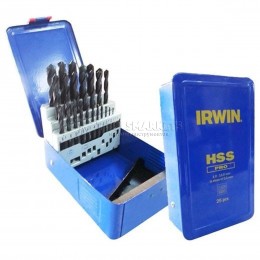 Заказать Набор сверл по металлу HSS PRO DIN-338, 1,00 - 13,00 mm, с шагом 0,5 мм 25 предметов IRWIN 10502504 отпроизводителя IRWIN