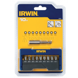 Заказать Набор бит 1/4"/25 мм + держатель (PZ2-4шт, РН2-4шт, T20-1шт), 10 предметов IRWIN 1868198 отпроизводителя IRWIN