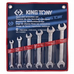 Заказать Набор рожковых ключей, 8-19 мм, 6 предметов KING TONY 1106MR01 отпроизводителя KING TONY
