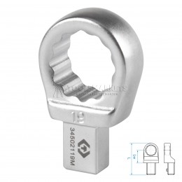 Насадка накидная серии "FIT", 19 мм, 9х12 мм KING TONY 34502119M
