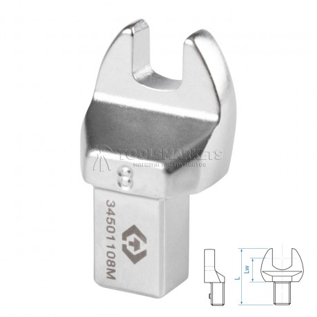 Насадка рожковая серии "FIT", 8 мм, 9х12 мм KING TONY 34501108M