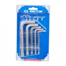 Заказать Набор Г-образных Spline, M5-M12, короткие, 5 предметов KING TONY 20505PR01 отпроизводителя KING TONY