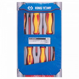 Заказать Набор отверток, диэлектрические, 6 предметов KING TONY 30606MR отпроизводителя KING TONY