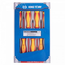 Заказать Набор отверток, диэлектрические, 7 предметов KING TONY 30607MR02 отпроизводителя KING TONY