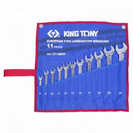 Заказать Набор комбинированных ключей, 8-24 мм, чехол из теторона, 11 предметов KING TONY 1211MRN отпроизводителя KING TONY