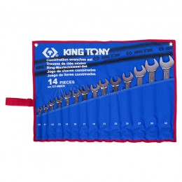 Заказать Набор комбинированных ключей, 10-32 мм, чехол из теторона, 14 предметов KING TONY 1214MRN отпроизводителя KING TONY