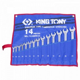 Заказать Набор комбинированных ключей, 8-24 мм, чехол из теторона, 14 предметов KING TONY 1215MRN01 отпроизводителя KING TONY