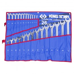 Заказать Набор комбинированных ключей, 6-32 мм чехол из теторона, 26 предметов KING TONY 1226MRN отпроизводителя KING TONY