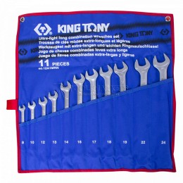 Заказать Набор комбинированных удлиненных ключей, 8-24 мм, чехол из теторона, 11 предметов KING TONY 12A1MRN отпроизводителя KING TONY