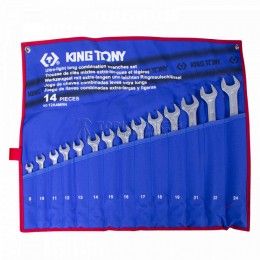 Заказать Набор комбинированных удлиненных ключей, 8-24 мм, чехол из теторона, 14 предметов KING TONY 12A4MRN отпроизводителя KING TONY