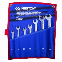 Заказать Набор комбинированных удлиненных ключей, 8-19 мм, чехол из теторона, 7 предметов KING TONY 12C7MRN отпроизводителя KING TONY