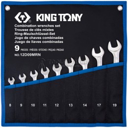 Заказать Набор комбинированных ключей, 8-19 мм, чехол из теторона, 9 предметов KING TONY 12D09MRN отпроизводителя KING TONY