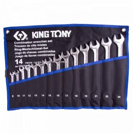 Заказать Набор комбинированных ключей, 8-24 мм, чехол из теторона, 14 предметов KING TONY 12D15MRN01 отпроизводителя KING TONY