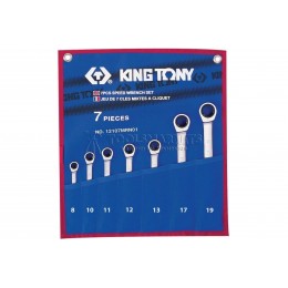 Заказать Набор комбинированных трещоточных ключей, 8-19 мм, чехол из теторона, 7 предметов KING TONY 12107MRN01 отпроизводителя KING TONY