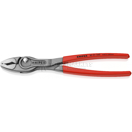 Клещи с фронтальным Knipex TwinGrip зев 5-27 мм, длина 250 мм, обливные ручки KN-8201250