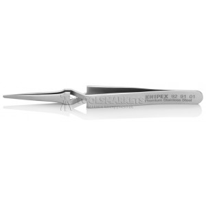 Пинцет прецизионный крестовидный Knipex нерж, 120 мм, гладкие прямые тупые губки KN-929101