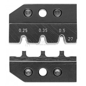 Плашка опрессовочная для штекеров Knipex MQS, 0.25/0.35/0.5 мм², 3 гнезда KN-974927