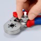 Пресс-клещи для контактных гильз Knipex 6-гранный обжим, 1 гнездо, 0.08-10 мм², 2x4 мм², KN-975514