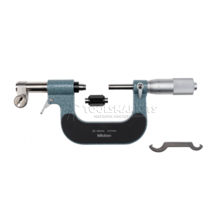 Микрометр рычажный MITUTOYO 25-50 мм, 0.01 мм 107-202
