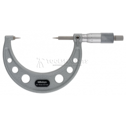 Микрометр MITUTOYO 50-75 мм, 0.01 мм с точечными губками 112-167