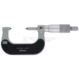 Микрометр MITUTOYO 25-50 мм, 0.01мм, 0.4-0.5мм/64-48TPI 125-106