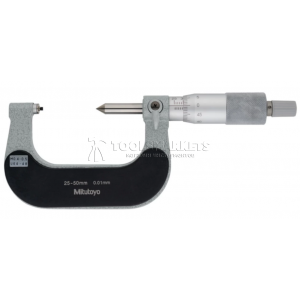 Микрометр MITUTOYO 25-50 мм, 0.01мм, 0.4-0.5мм/64-48TPI 125-106