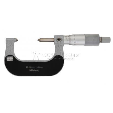 Резьбомерный микрометр MITUTOYO 25-50 мм, 0.01 мм, 0.6-0.9мм/44-28TPI 125-107