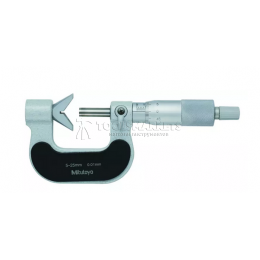 Микрометр MITUTOYO с призматической пяткой 5-25мм, 0.01 мм 114-121