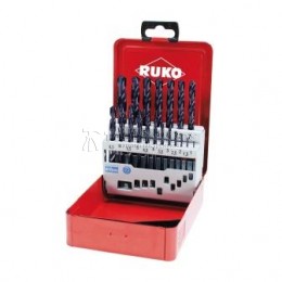 Заказать Набор сверл RUKO DIN 338 тип VA HSSE Co5% TiAIN, 19 предметов 1.0 - 10.0 мм х 0.5 мм 215214F отпроизводителя RUKO