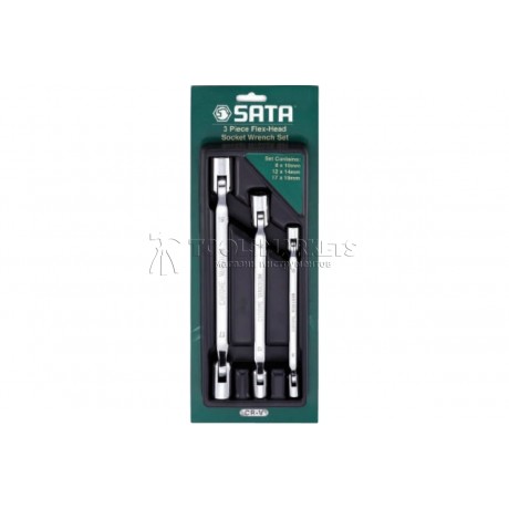 Набор ключей SATA с двумя шарнирными торцевыми наконечниками 3 предмета 09044