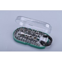 Набор инструментов SATA 38 предметов, 1/4", биты, головки 05489